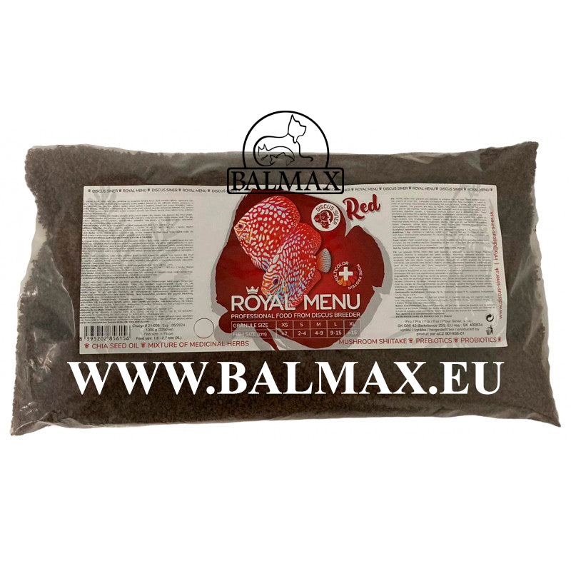 Royal Menu DISCUS SINER RED XS, pokarm dla narybku, dla ryb, fish food, 2250 ml/1000g